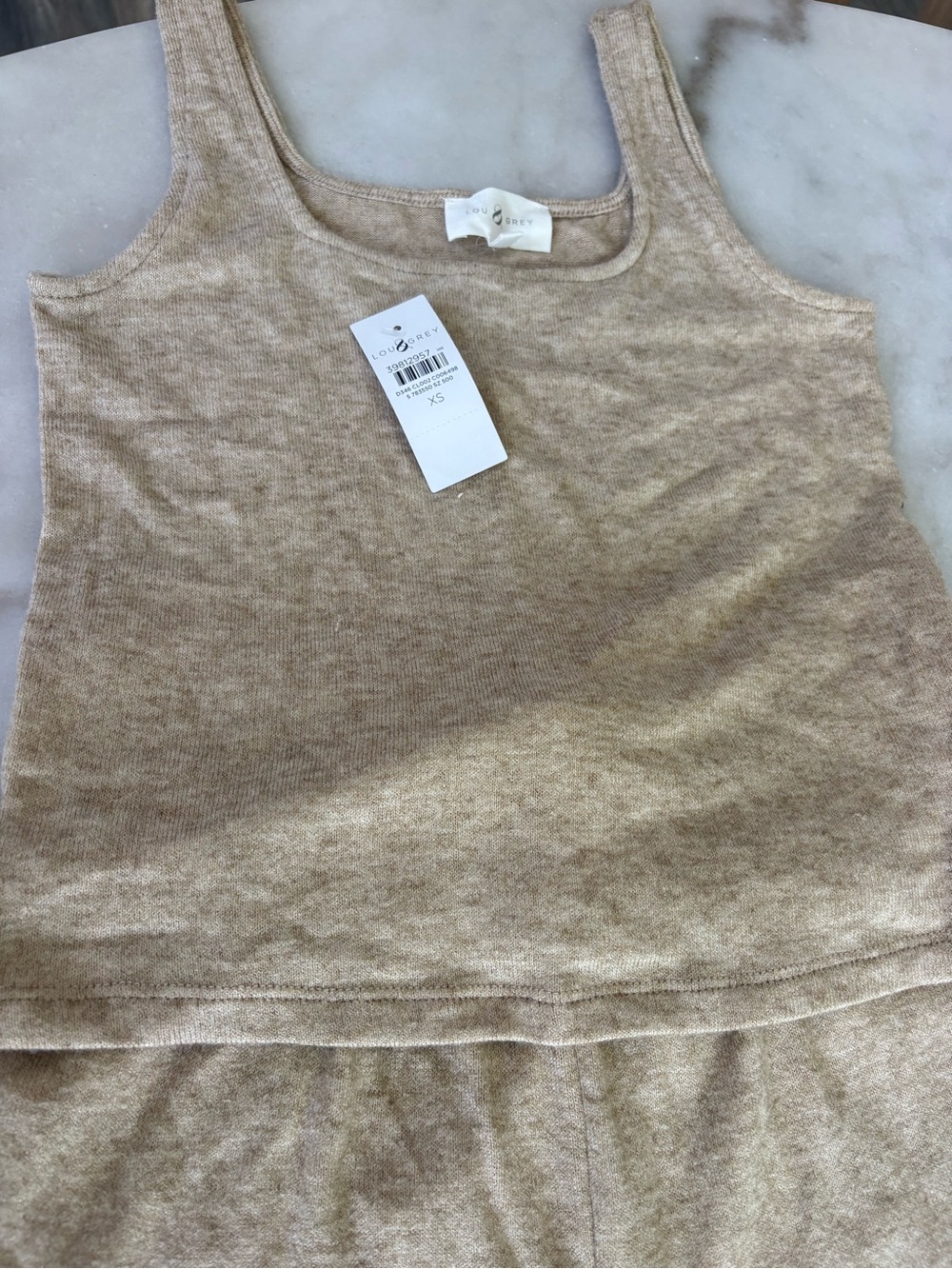LOFT Lou & Grey Cozy Sweater Knit Pants Set Maple Heather Size XS and XS Petite - Picture 4 of 10